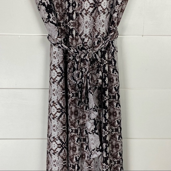 Nicole Miller snake print jumpsuit sz 10 - Picture 4 of 10